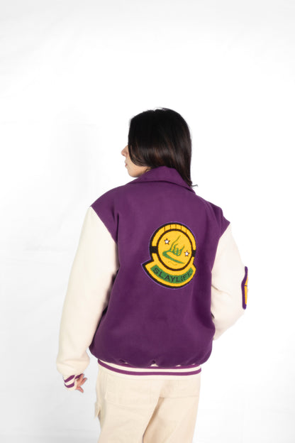 SLAY BELL VARSITY BOMBER JACKET