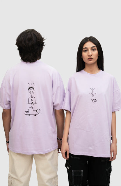 “ SKATEBOARDING CACTUS ” OVERSIZED T-SHIRT